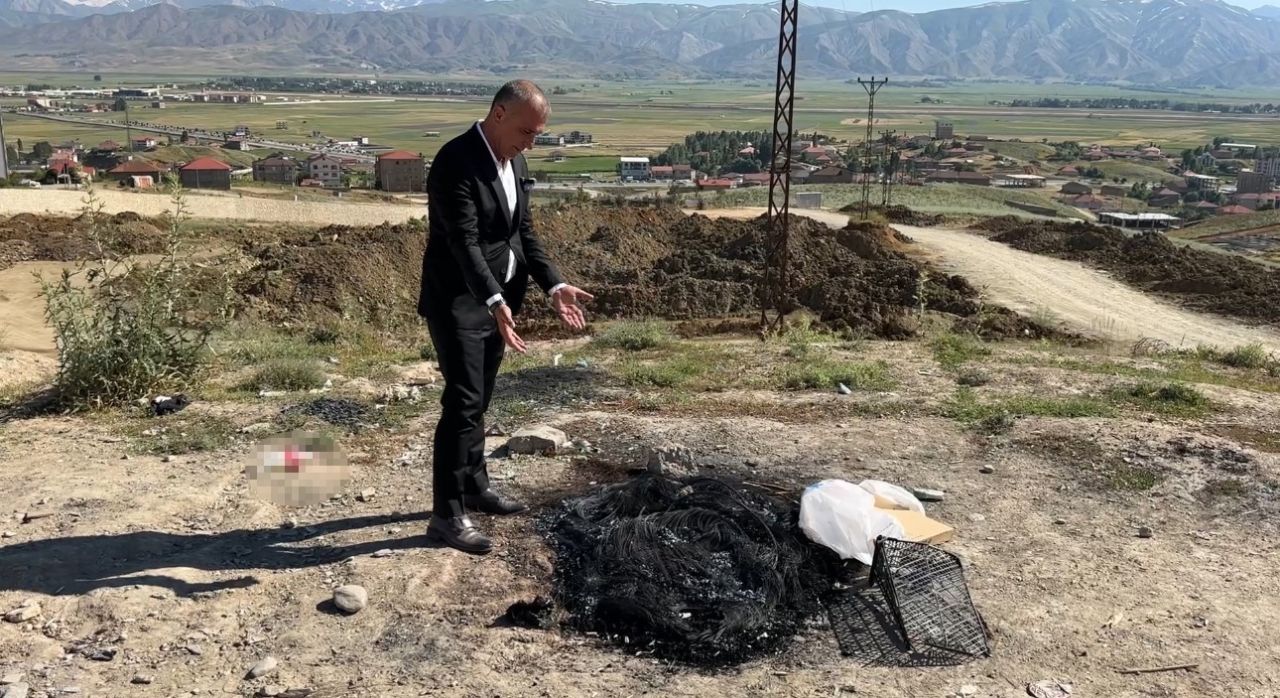 Hakkari'nin Yüksekova ilçesinde pes dedirten manzara: Mezarlığın yanı başındaki alkol şişeleri tepki çekti