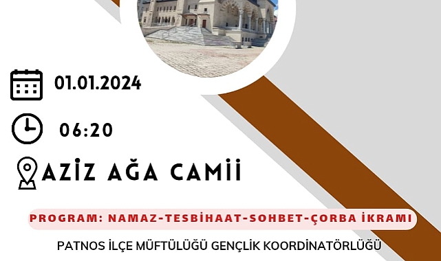 Patnos'ta Yılın İlk Sabah Namazı Etkinliği