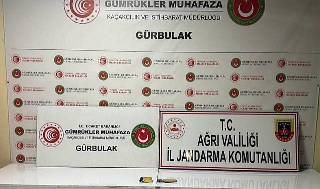 Ağrı'da 6 milyon 664 bin değerinde gümrük kaçağı külçe altın ele geçirildi