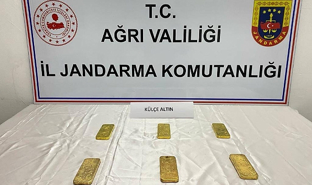 Ağrı'da servet değerinde külçe altın ele geçirildi
