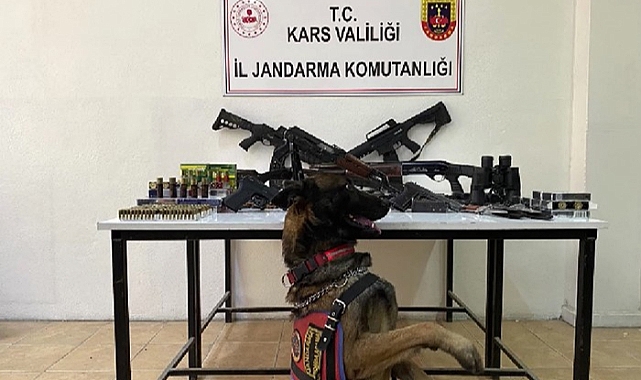 Jandarmadan silah mühimmat kaçakçılığı operasyonu: Cephanelik ortaya çıktı