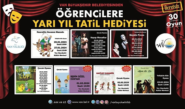 Van Büyükşehir Belediyesi'nden çocuklara karne hediyesi