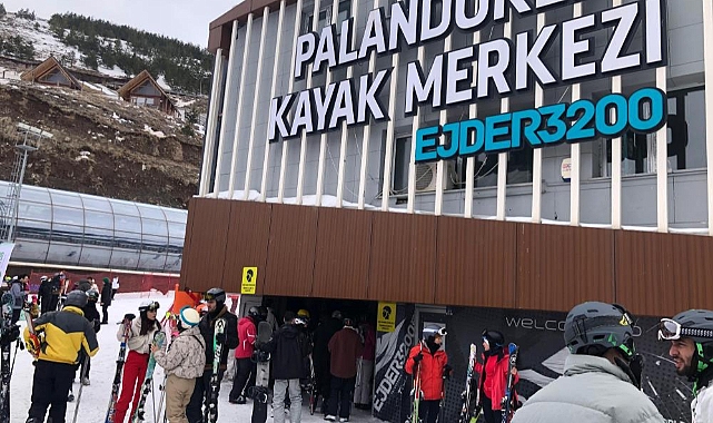 Palandöken’de kayak coşkusu
