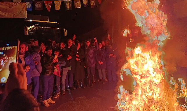 Dem Parti Ağrı'da ilk Nevruz ateşini yaktı