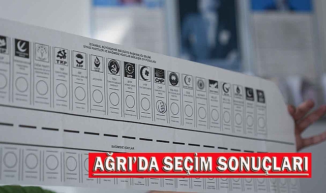 Ağrı ve İlçelerinde resmî olmayan sonuçlara göre, kazanan partiler belli oldu