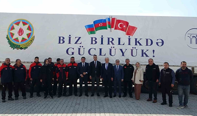 Azerbaycan Diaspora Destek Fonu'nun dan deprem bölgesine yardım