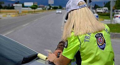 Erzincan'da dronlu trafik cezası