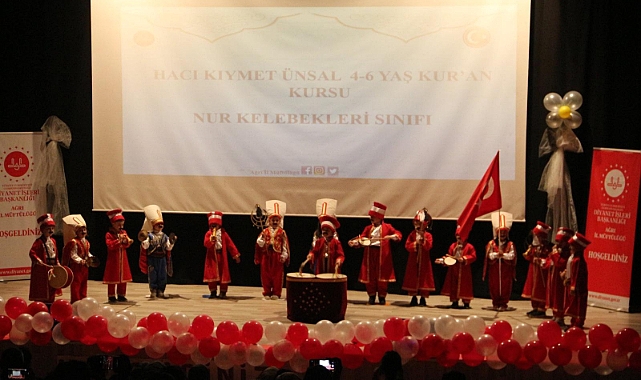 Ağrı’da 4-6 Yaş Kur'an Kursları Yıl Sonu Etkinlikleri