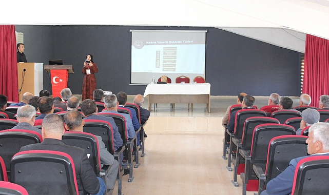 Hamur’da kadına yönelik şiddetle mücadele semineri verildi