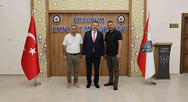 Emniyet Müdürü Yırtar'a ziyaret Türkiye Gazetesi'nden