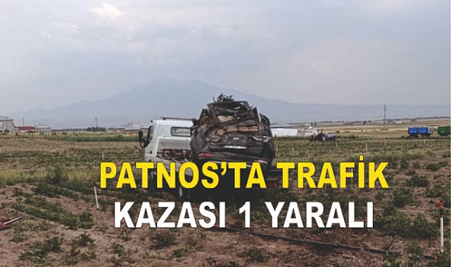 Patnos'ta trafik kazası: 1 yaralı