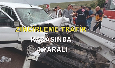 Zincirleme trafik kazası: 4 yaralı
