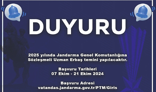 Sözleşmeli Uzman Erbaş Alınacak