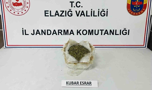 Elazığ’da uyuşturucu ele geçirildi: 1 gözaltı