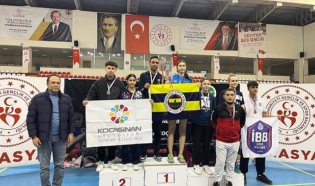 Kocasinan’ın gururu milli sporcuları, Türkiye Şampiyonası’nda ikinci oldu