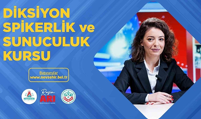Nevşehir Belediyesi’nden “Diksiyon, Spikerlik ve Sunuculuk” Kursu