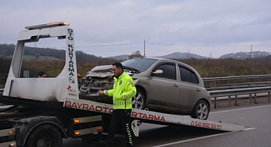 Sinop’ta trafik kazası: 1 yaralı