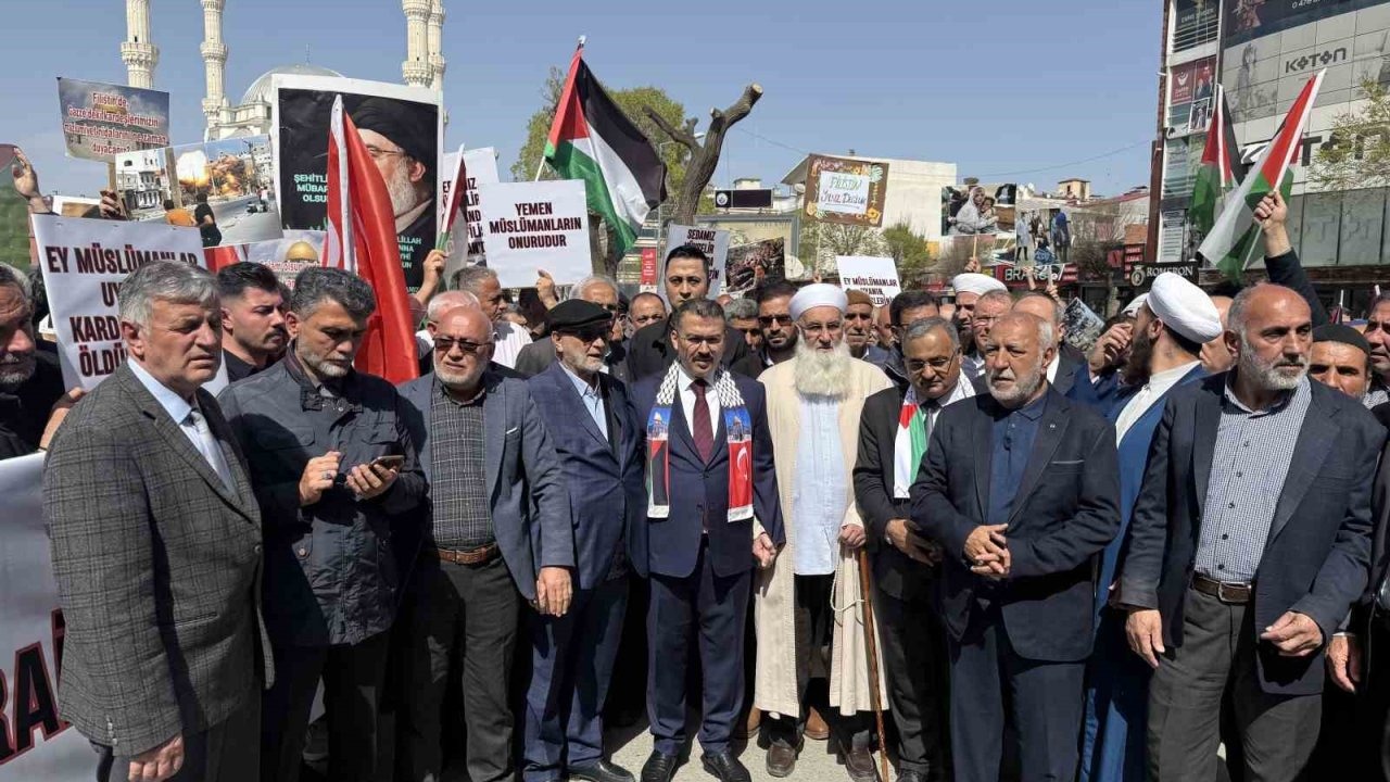 Iğdırlılar ‘Dünya Kudüs Günü’ Mitinginde bir araya geldi