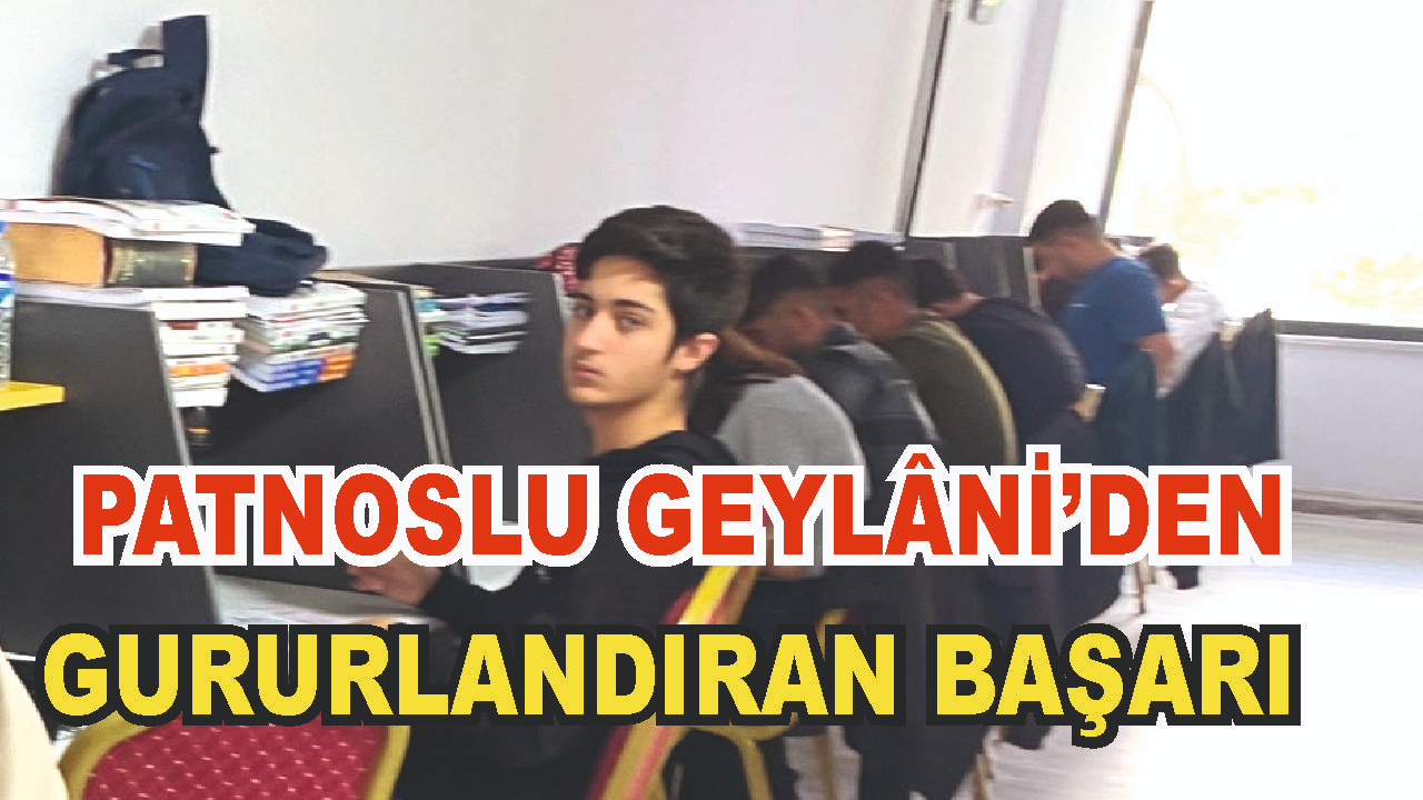 Patnos'ta YKS'de Türkiye Derecesi