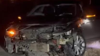 (Videolu Haber) Nişancı Mahallesinde Domuza Çarpan Araç Ağır Hasar Aldı
