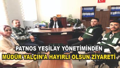 Patnos Yeşilay Yönetimi'nden Patnos İŞKUR Müdürü'ne Ziyaret