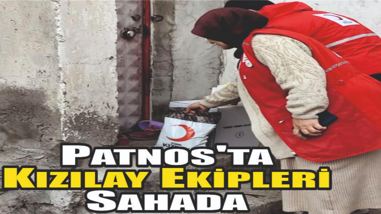Patnos'ta Kızılay Ekipleri Sahada