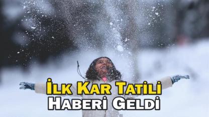 İlk Kar Tatili Haberi Geldi