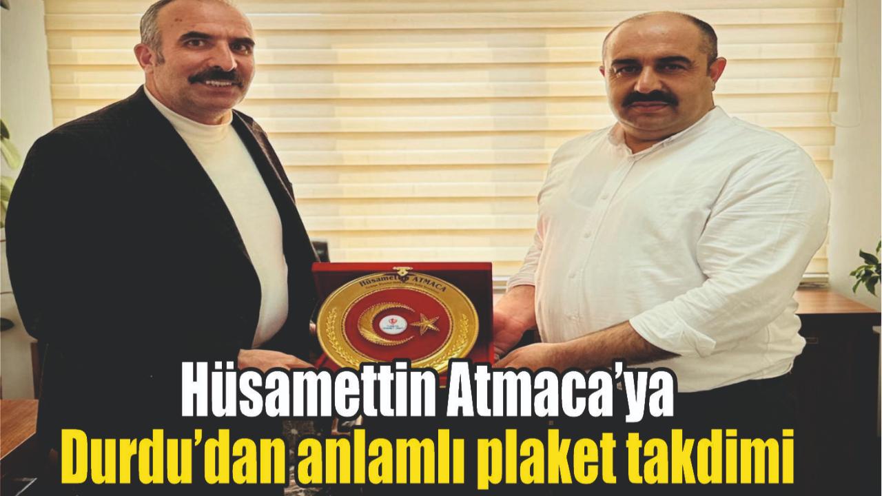 Türkiye Diyanet Vakfı Patnos Şubesi Hüsamettin Atmaca’ya Plaket