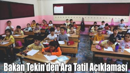 Yusuf Tekin’den Ara Tatil Mesajı: “180 Günü Yetiştiremiyoruz”