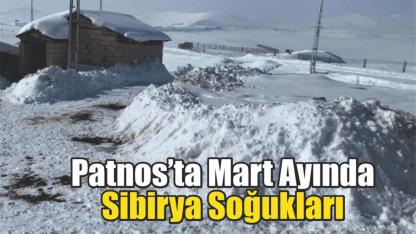 Patnos’ta Mart Ayında Sibirya Soğukları