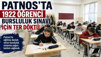 Patnos'ta 1922  Öğrenci Bursluluk Sınavına Girdi
