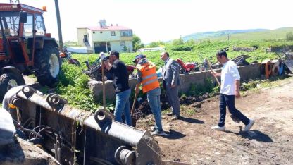 Hanak'ta doğalgaz altyapı çalışmaları devam ediyor