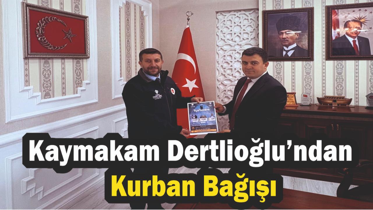 Dertlioğlu Kurbanını TDV’ye Bağışladı