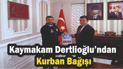 Dertlioğlu Kurbanını TDV’ye Bağışladı