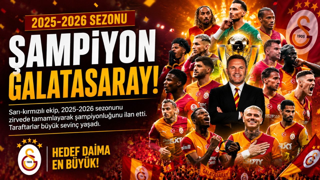 Galatasaray 2025-2026 Sezonunun Şampiyonu Oldu