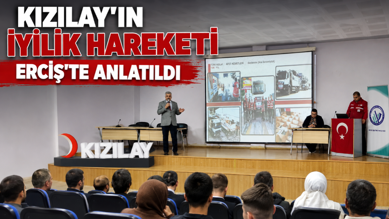 Kızılay Erciş Şube Kaşkanı Özdaş İyilik Hareketini Erciş’li Gençlere Anlattı
