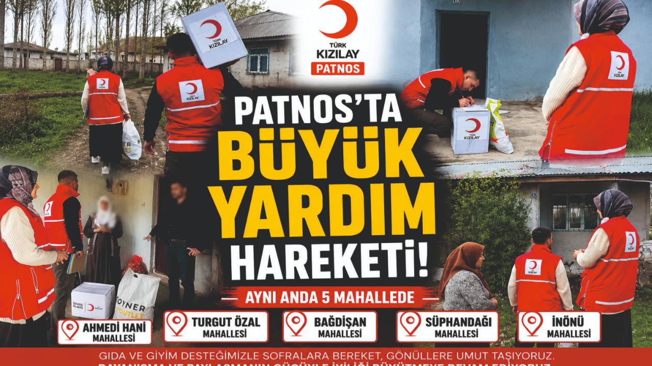 Patnos’ta Aynı Anda 5 Mahallede Yardım Seferberliği