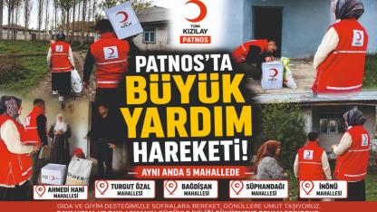 Patnos’ta Aynı Anda 5 Mahallede Yardım Seferberliği