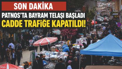 Patnos’ta Bayram Telaşı Başladı: Caddeler Tezgâhlarla Doldu