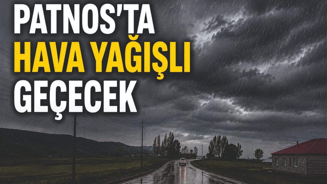 Patnos’ta Hava Yağışlı Geçecek