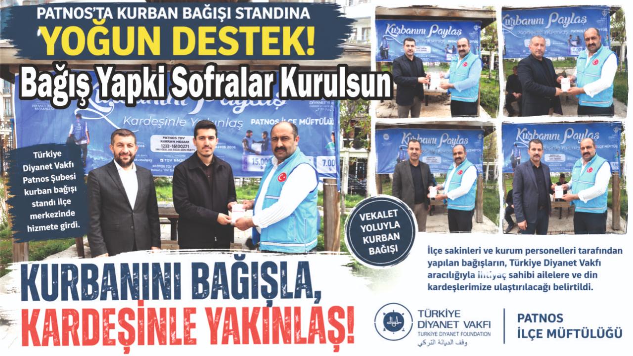Patnos'ta Kurban Bağış Sıtandına Yoğun İlgi