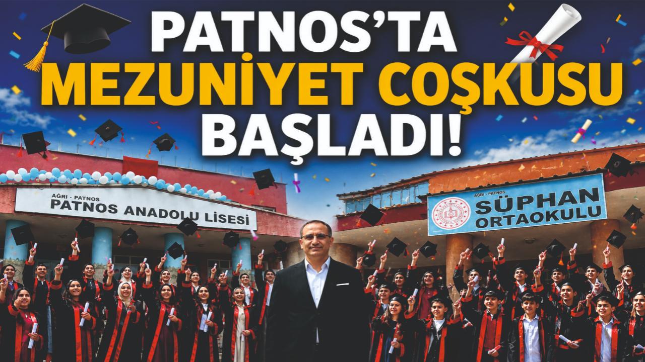 Patnos’ta Mezuniyet Coşkusu Başladı