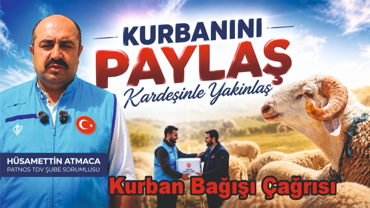TDV Patnos Şubesinden Kurban Bağışı Çağrısı