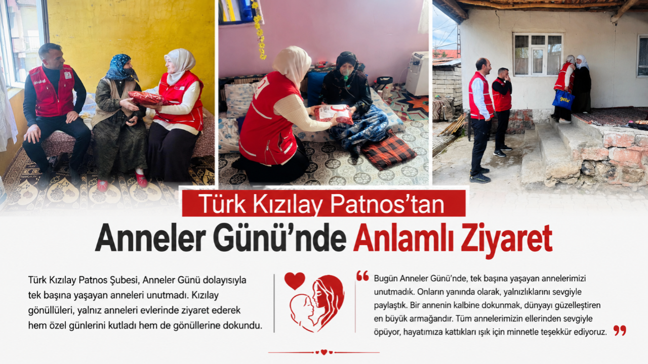 Türk Kızılay Patnos’tan Anneler Günü’nde Anlamlı Ziyaret