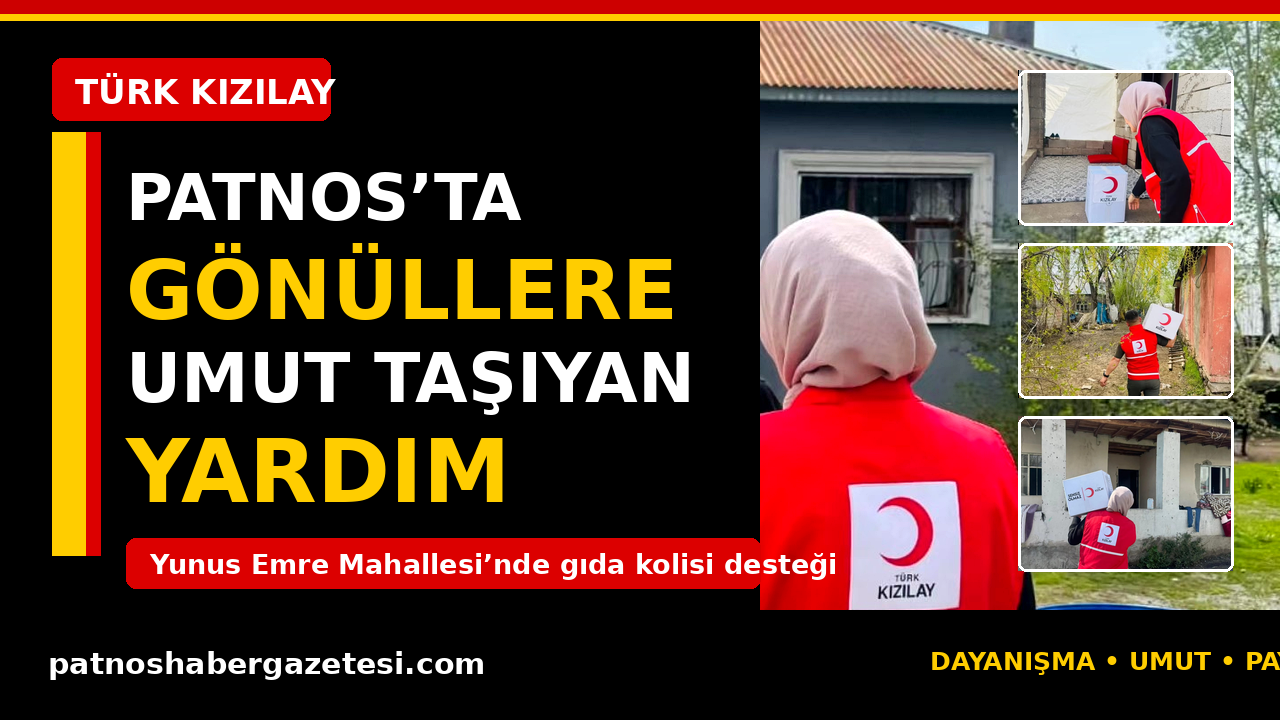Türk Kızılay Patnos’tan Yunus Emre Mahallesi’nde Gıda Desteği