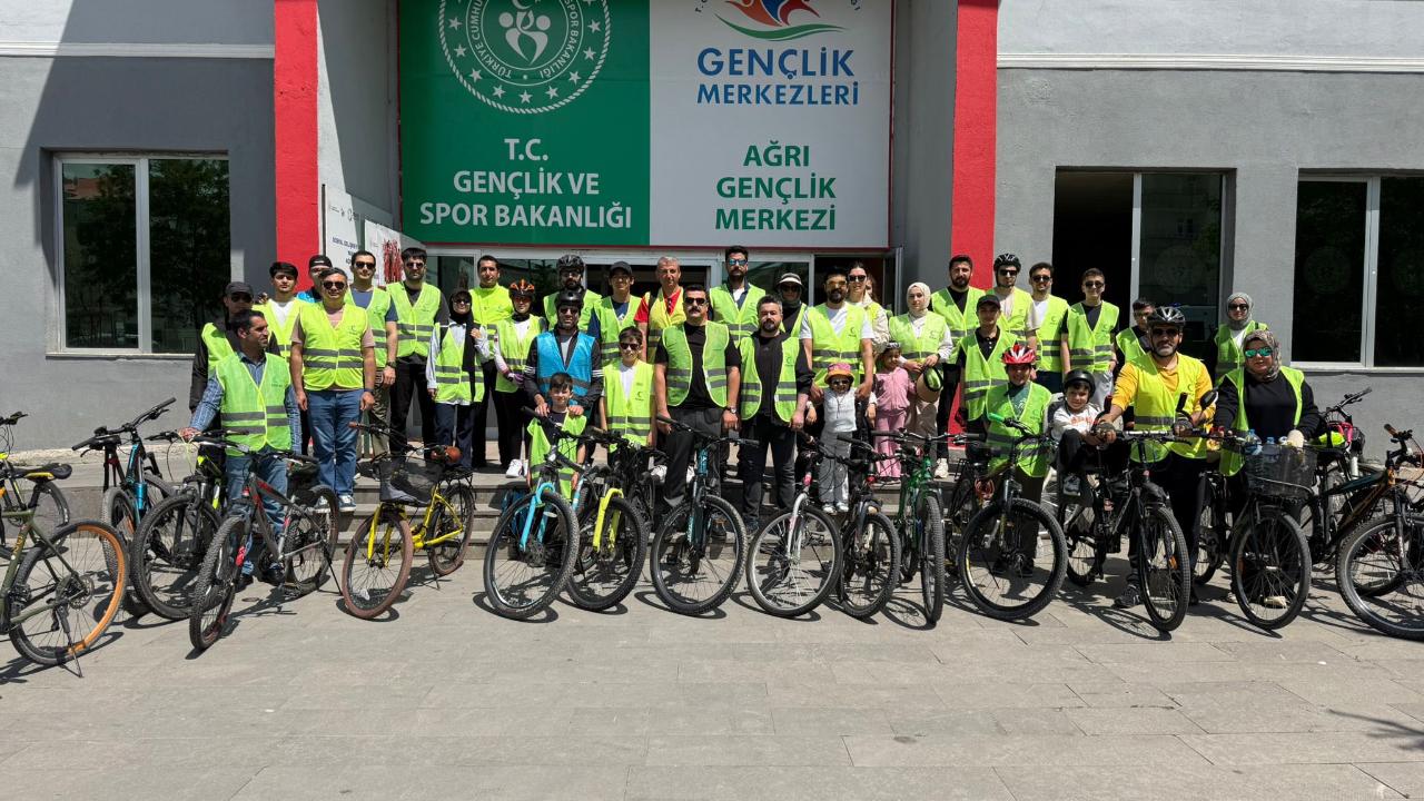 Ağrı’da bağımlılıkla mücadele için pedal çevirdiler