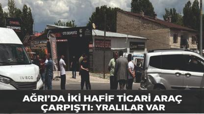 Ağrı’da İki Hafif Ticari Araç Çarpıştı: Yaralılar Var