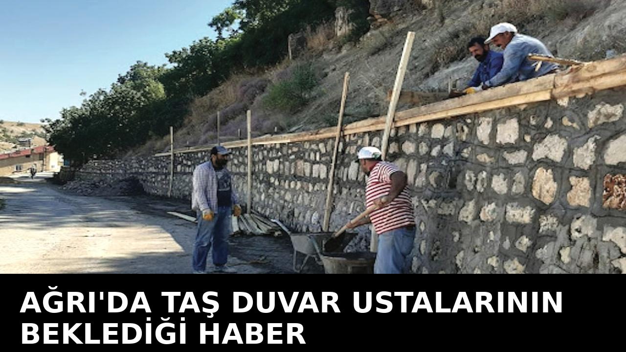 Ağrı'da İstinat Duvarı Yapım İhalesi