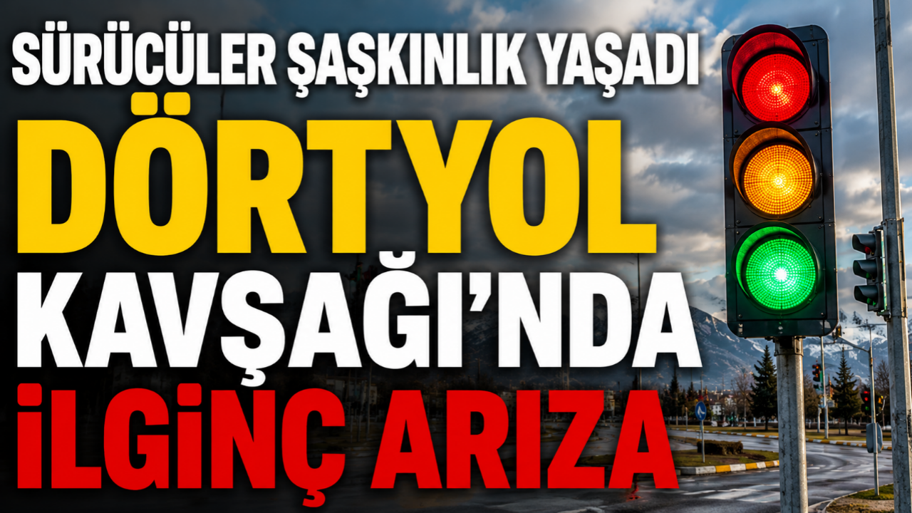 Ağrı’da Trafik Işıkları Şaşırttı