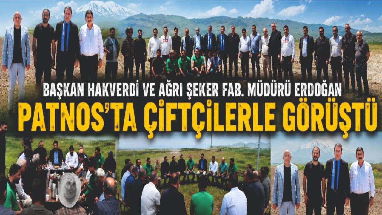 Başkan Hakan Hakverdi ve Fabrika Müdürü ile Çiftçi Zirvesi Patnosta Yapıldı